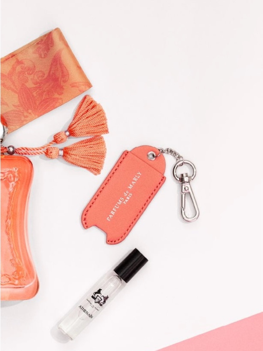 Parfums de Marly leather keychain/case souple 5ml